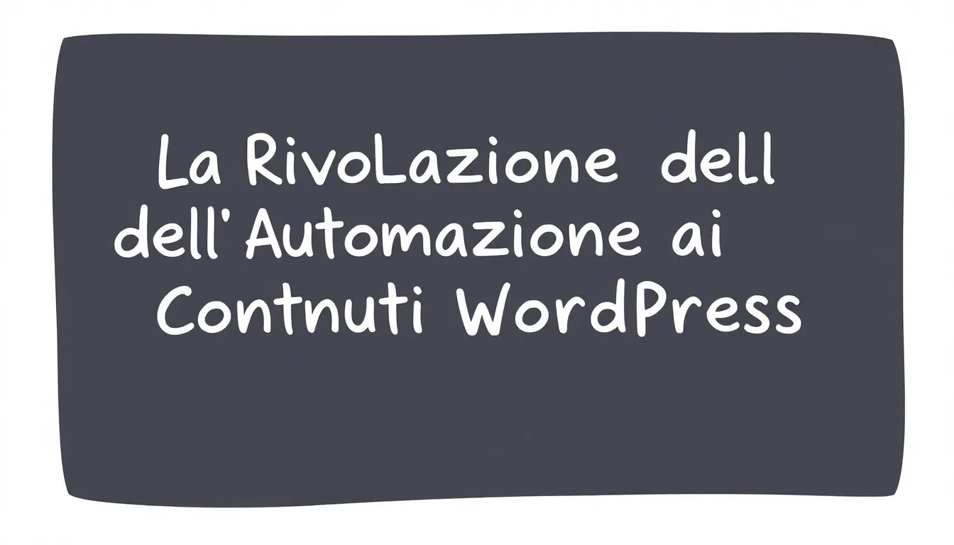 AUTOMAZIONE DEI CONTENUTI WORDPRESS: STRUMENTI AI PER CONTENT CREATOR