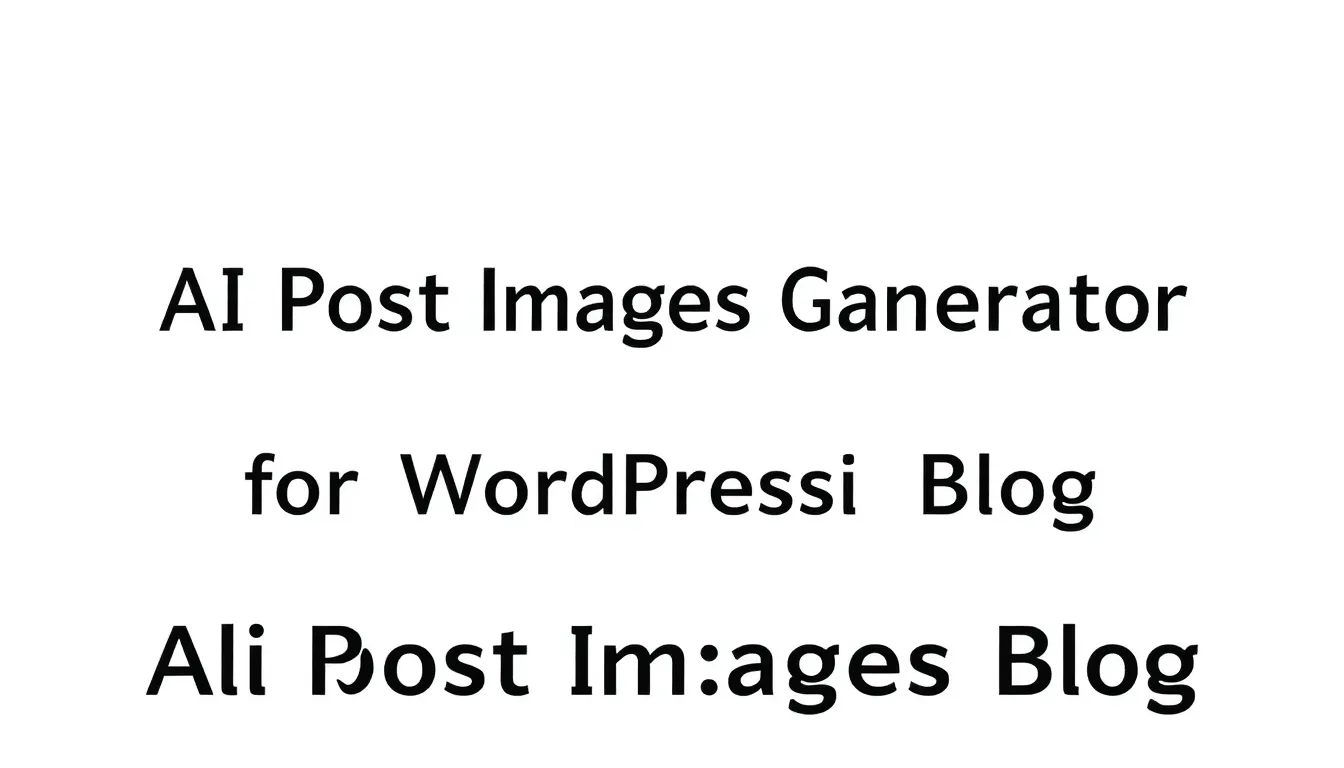 AI POST IMAGES GENERATOR: IMMAGINI AUTOMATICHE PER BLOG WORDPRESS