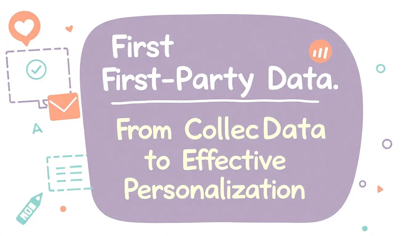 DATI FIRST-PARTY: DALLA RACCOLTA ALLA PERSONALIZZAZIONE EFFICACE