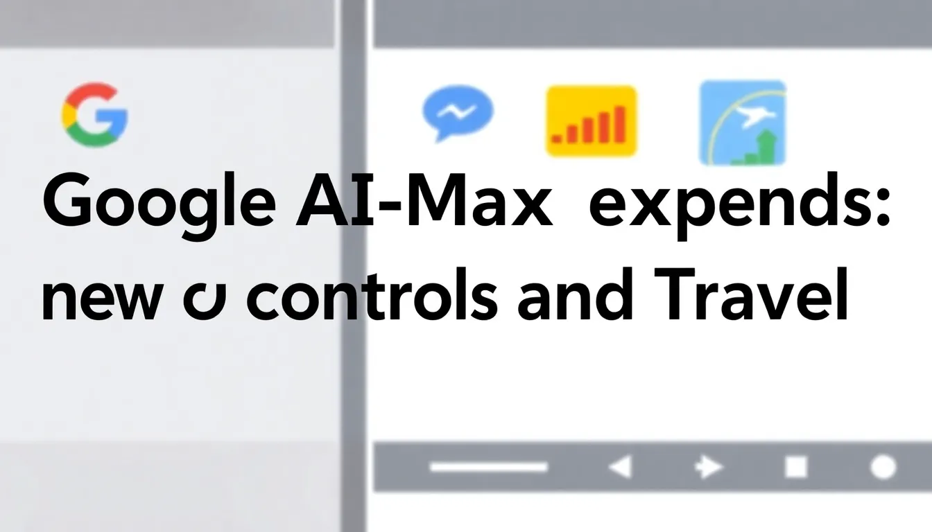 GOOGLE AI MAX SI ESPANDE: NUOVI CONTROLLI PER SHOPPING E TRAVEL