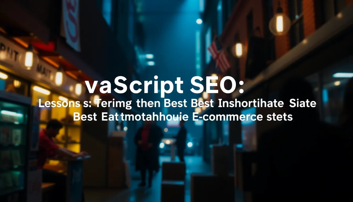 JAVASCRIPT SEO: LEZIONI DAI MIGLIORI SITI E-COMMERCE INTERNAZIONALI