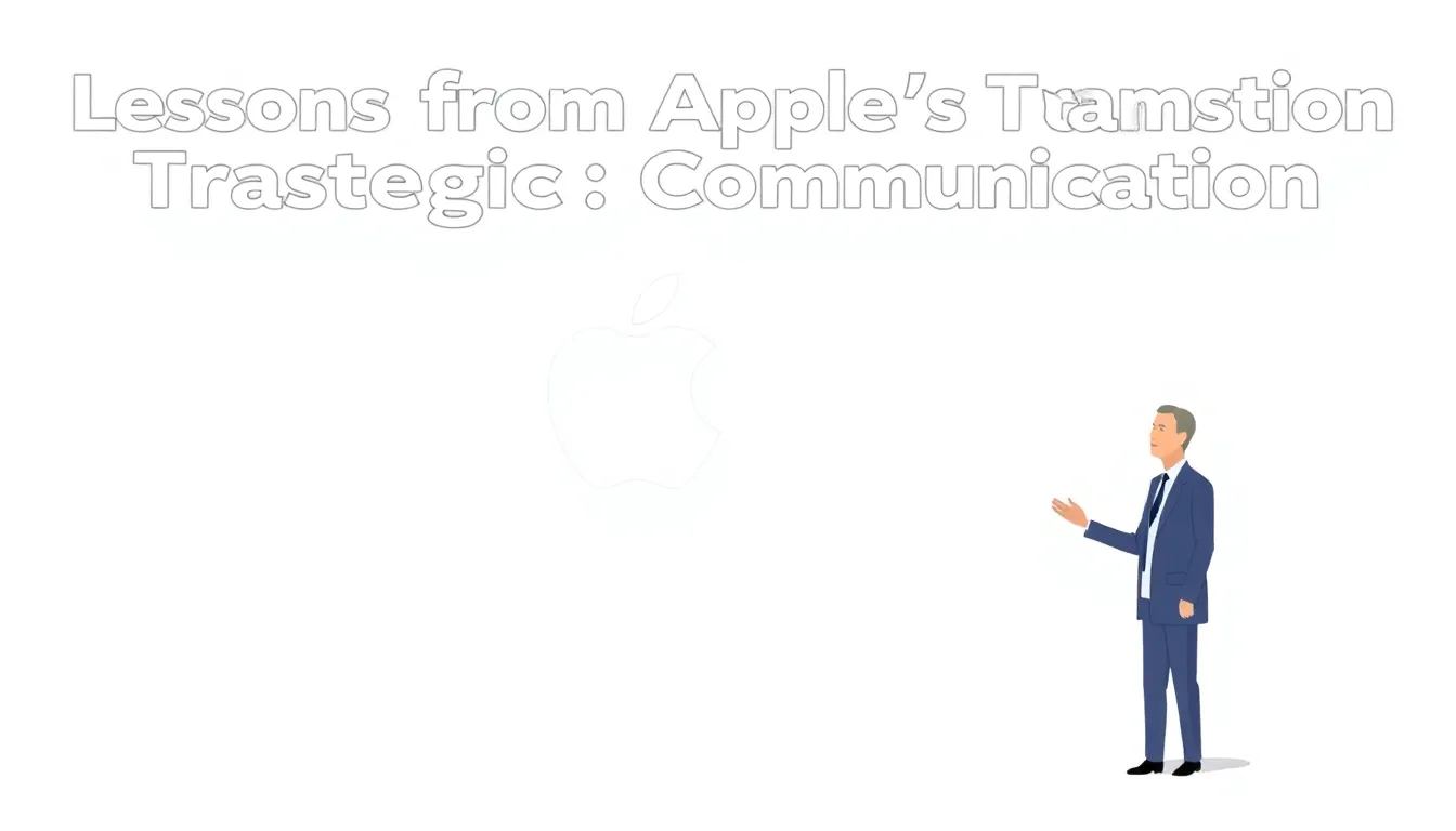 LEZIONI DALLA TRANSIZIONE CEO DI APPLE: COMUNICAZIONE STRATEGICA