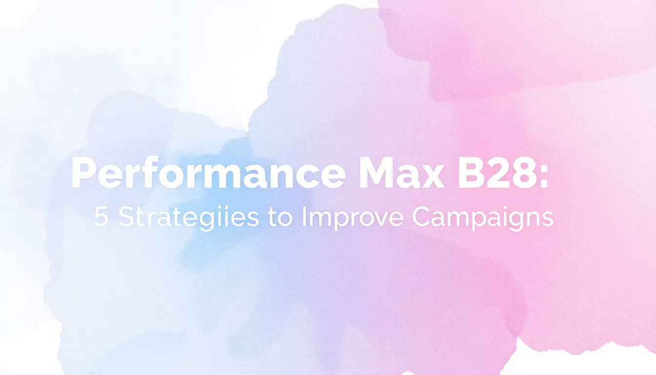 PERFORMANCE MAX B2B: 5 STRATEGIE PER MIGLIORARE LE CAMPAGNE