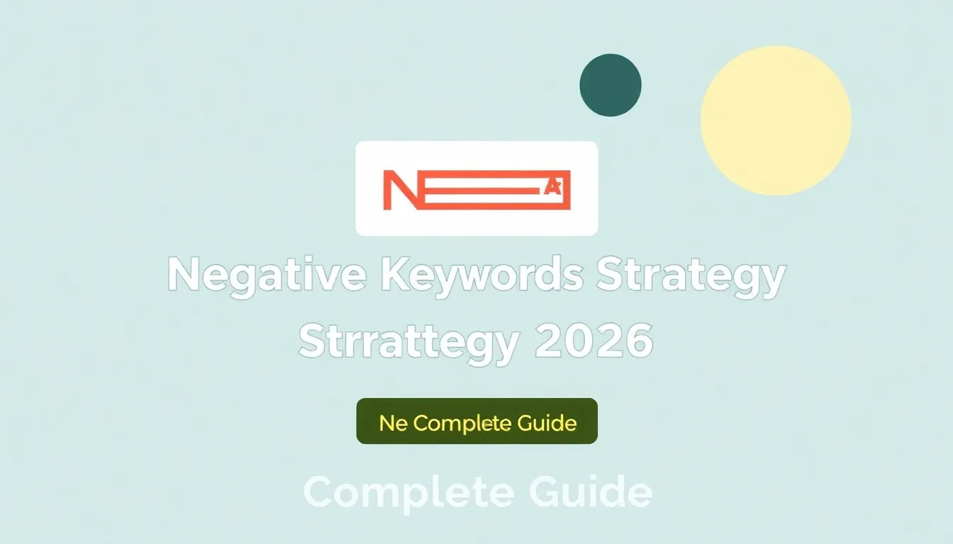 STRATEGIA PAROLE CHIAVE NEGATIVE 2026: GUIDA COMPLETA