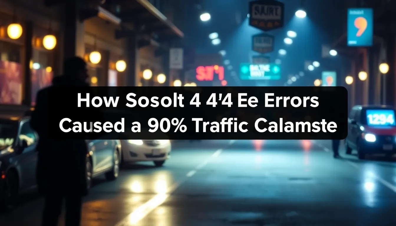 COME GLI ERRORI 404 SOFT HANNO CAUSATO IL CROLLO DEL 90% DEL TRAFFICO